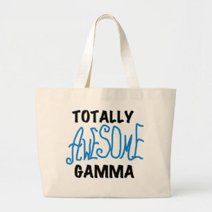 Bolsa Tote Grande Camiseta azul e presentes da gama totalmente impre