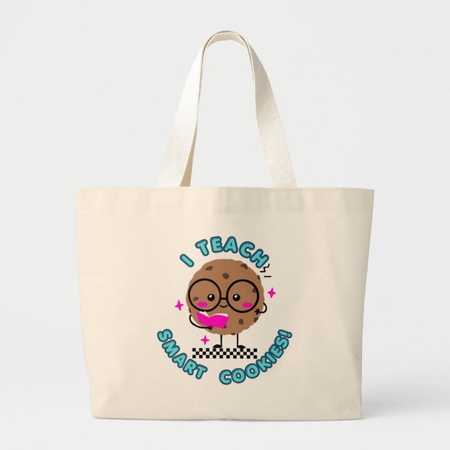 Bolsa Tote Grande Camiseta de Professor (Frente)