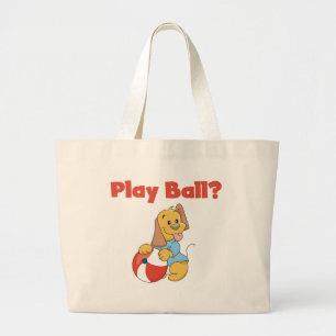 Bolsa Tote Grande Camiseta e presentes da bola do jogo