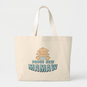 Bolsa Tote Grande Camiseta Orgulhosa Nova Mamãe