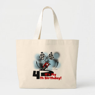 Bolsa Tote Grande Camisetas de aniversário da motocicleta