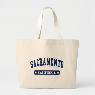 Bolsa Tote Grande camisetas de Estilo da Universidade de Sacramento,