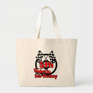 Bolsa Tote Grande Camisetas e presentes de 5 de corridas de carros