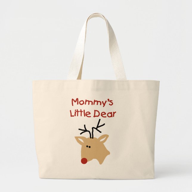 Bolsa Tote Grande Camisetas e presentes de mamãe (Frente)