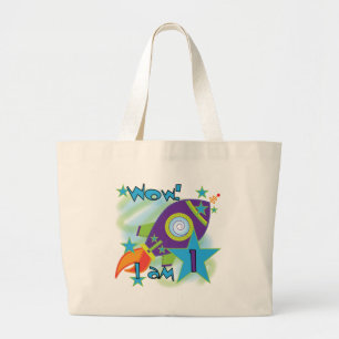 Bolsa Tote Grande Camisetas e presentes de primeiro aniversario de n
