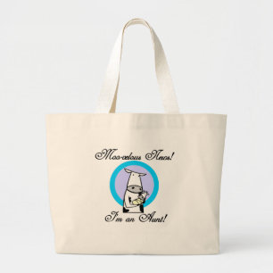 Bolsa Tote Grande Camisetas e presentes de tia nova e veloz