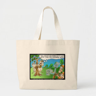 Bolsa Tote Grande Camisetas Engraçadas Canecas Cartões e Presentes d