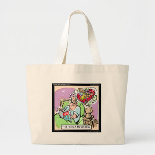 Bolsa Tote Grande Camisetas Engraçadas Crise da Meia-Idade Canecas C