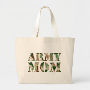 Bolsa Tote Grande Camo da mamã do exército