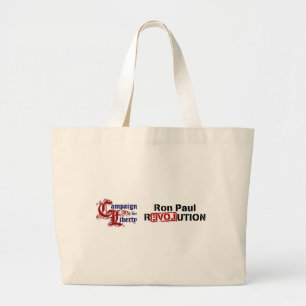 Bolsa Tote Grande Campanha de Ron Paul para a revolução da liberda