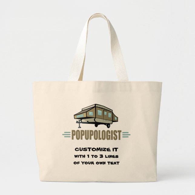 Bolsa Tote Grande Campanha Engraçado (Frente)