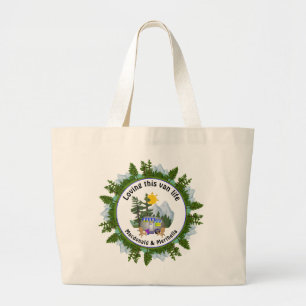 Bolsa Tote Grande Camper Personalizado Van Life CARAVAN