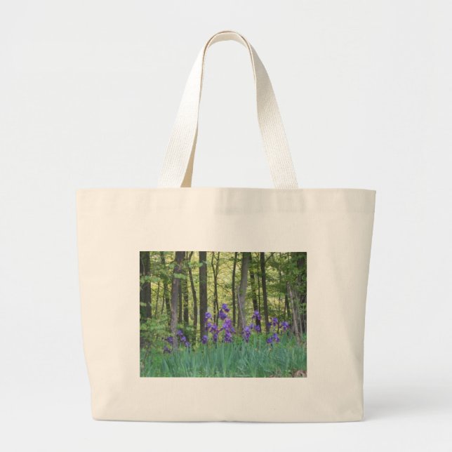 Bolsa Tote Grande Campo da íris (Frente)