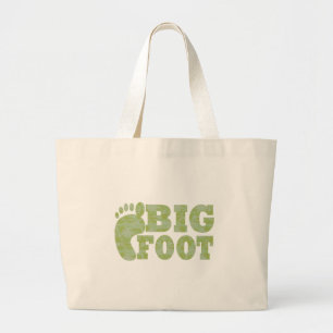 Bolsa Tote Grande Camuflagem verde Texto do pé-direito