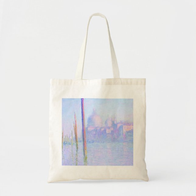 Bolsa Tote Grande Canal em Veneza (por Claude Monet) (Frente)