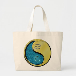 Bolsa Tote Grande Câncer & Cobra de Metal