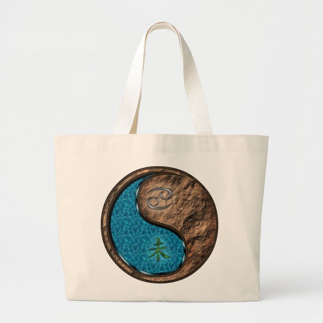 Bolsa Tote Grande Cancer e Cabra da Terra (Frente)