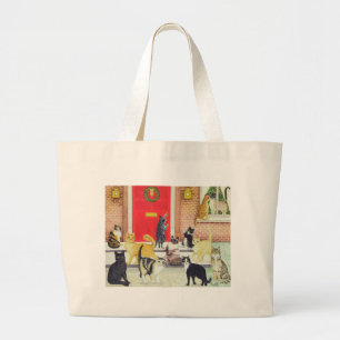 Bolsa Tote Grande Canções de natal do Natal
