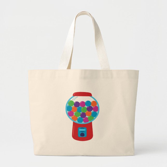 Bolsa Tote Grande Candy Gumball Machine (Frente)