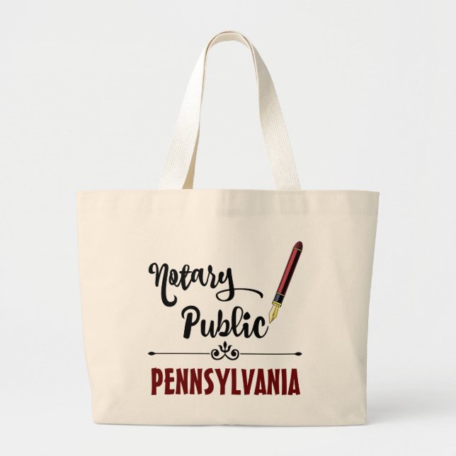 Bolsa Tote Grande Caneta de Tinta Pública da Pensilvânia (Frente)