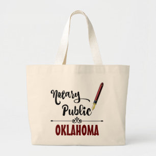 Bolsa Tote Grande Caneta de Tinta Pública do Oklahoma