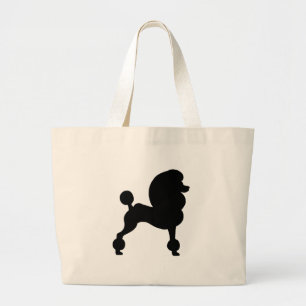 Bolsa Tote Grande Caniche padrão grampeada