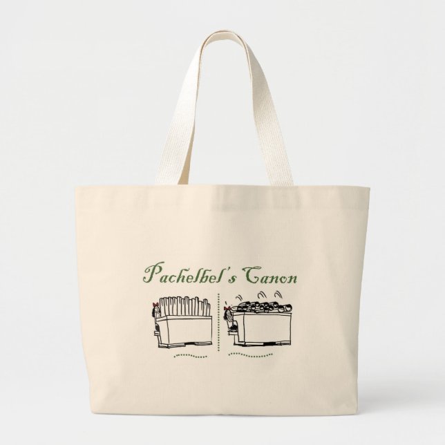 Bolsa Tote Grande Canon de Pachelbel (Frente)