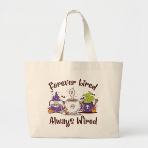 Bolsa Tote Grande Cansado para sempre, sempre com fios