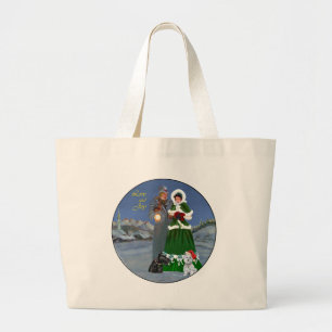Bolsa Tote Grande Canticos de Natal de Westie e Scottie