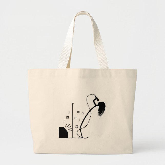 Bolsa Tote Grande Cantor da vara (Frente)