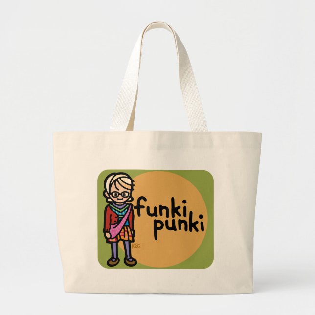 Bolsa Tote Grande canvas de fresco (Frente)