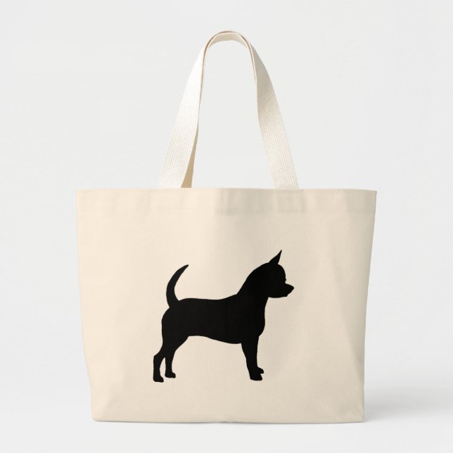 Bolsa Tote Grande Cão da chihuahua (Frente)