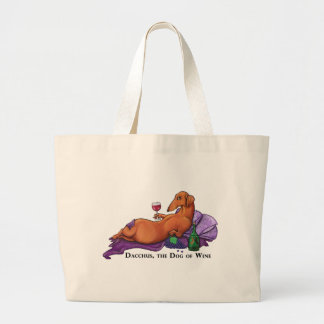 Bolsa Tote Grande Cão de Dacchus do vinho