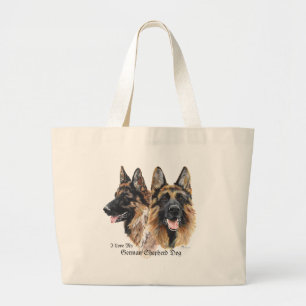 Bolsa Tote Grande Cão german shepherd