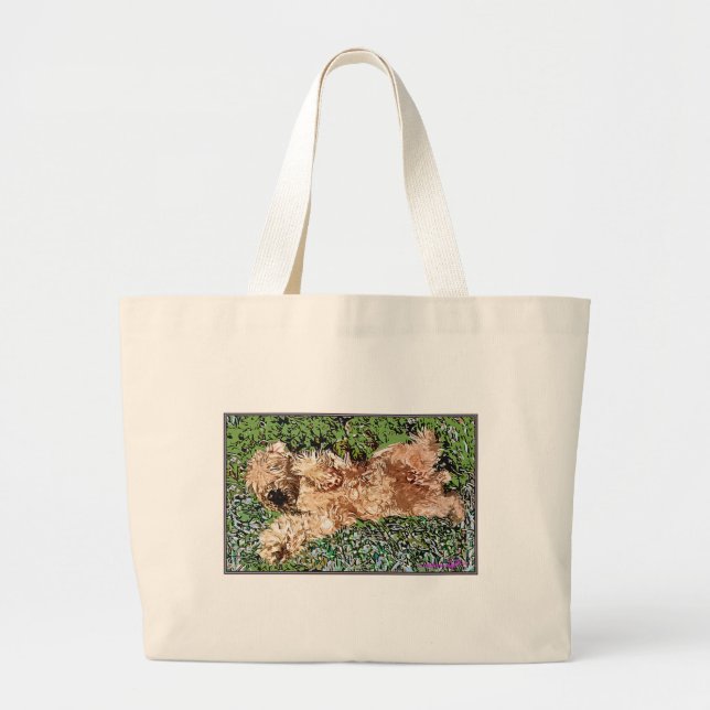 Bolsa Tote Grande Cãozinho Dormindo (Frente)