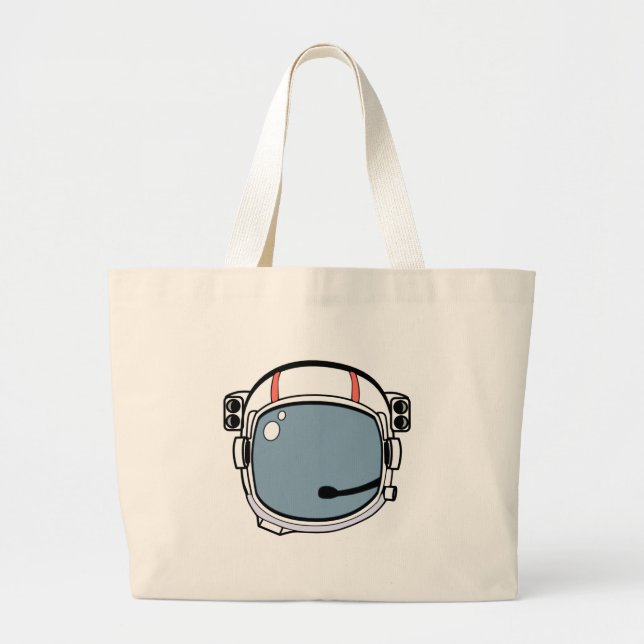 Bolsa Tote Grande Capacete do astronauta (Frente)