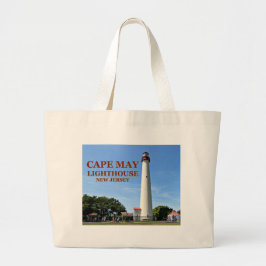 Bolsa Tote Grande Cape May Lighthouse, Nova Jersey Tote Bag