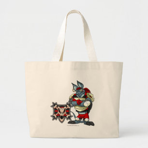 Bolsa Tote Grande Capitão 1 da equipe da ilha de Krawk