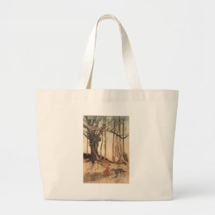 Bolsa Tote Grande Capuz Vermelho Assustador