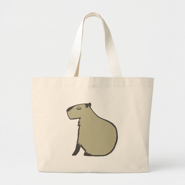 Bolsa Tote Grande capybara (Frente)