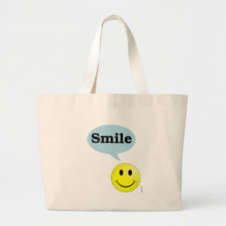 Bolsa Tote Grande Cara do Sorriso-Smiley