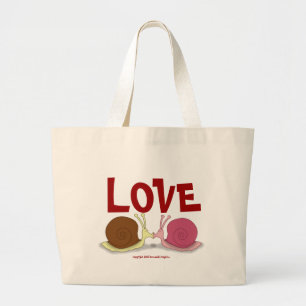 Bolsa Tote Grande Caracóis Na Bag Do Amor