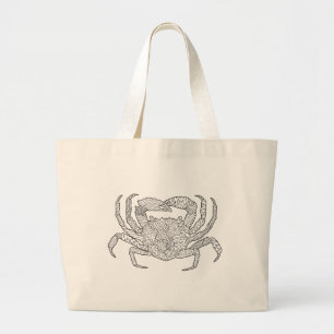 Bolsa Tote Grande Caranguejo de Zendoodle
