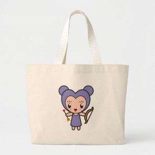 Bolsa Tote Grande Caráter de sinal da estrela - Sagitário