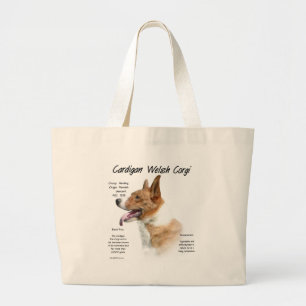 Bolsa Tote Grande Cardigan Welsh Corgi History Design