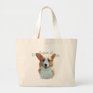 Bolsa Tote Grande Cardigan Welsh Corgi Mãe 2