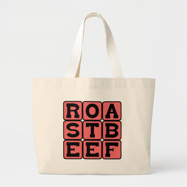 Bolsa Tote Grande Carne Assada, Frio (Frente)