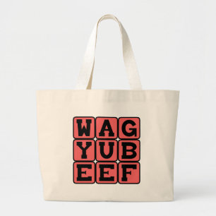 Bolsa Tote Grande Carne de Vaca Wagyu, Vaca Japonesa
