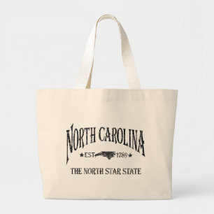 Bolsa Tote Grande Carolina do Norte - O Estado da Estrela do Norte