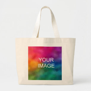 Bolsa Tote Grande Carregue o logotipo da sua empresa de imagem perso